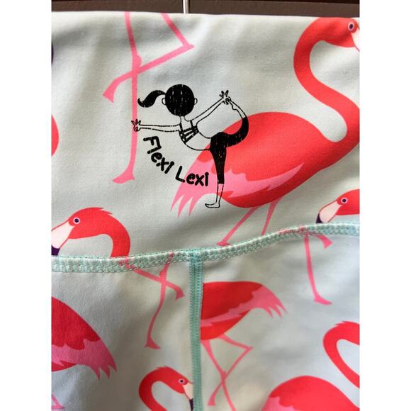 Flexi Lexi Fitness Flamingo leggings size small - Picture 3 of 4